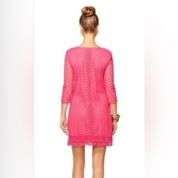 Lilly Pulitzer • Seminole Mini Dress • Crochet Zebra Lace • SZ XS • Retail $178 - Picture 3 of 14